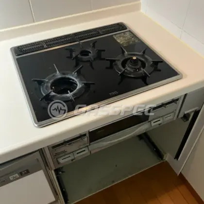 施工前のビルトインガスコンロ