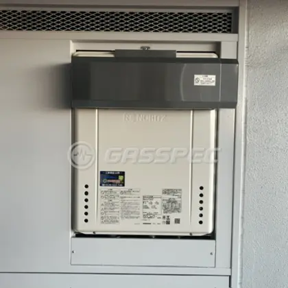 施工後の給湯器（ノーリツ GT-2470SAW BL）