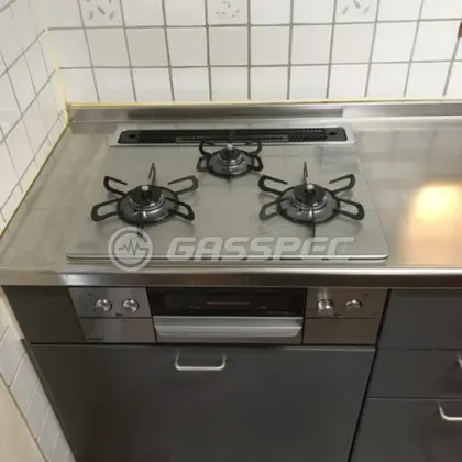 施工後のビルトインガスコンロ（パロマ PD-829WS-60GH）