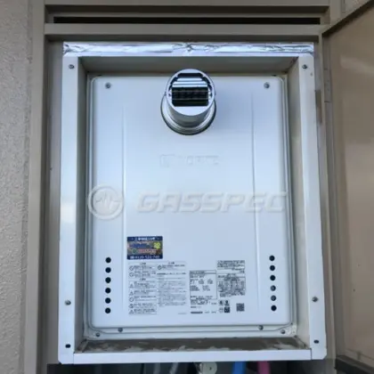 施工後の給湯器（ノーリツ GT-2470SAW-T BL）