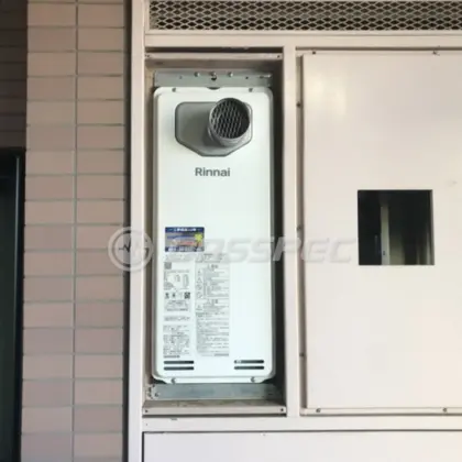 施工後の給湯器（リンナイ RUF-SA1615SAT-L(A)80）