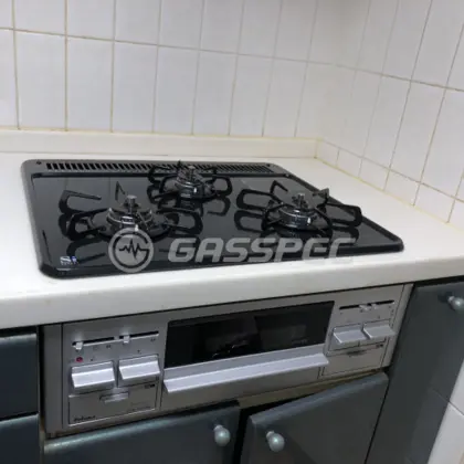 施工後のビルトインガスコンロ（パロマ PD-N36AS）