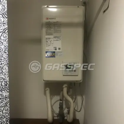 施工後の給湯器（ノーリツ GQ-1637WS-FFB BL）