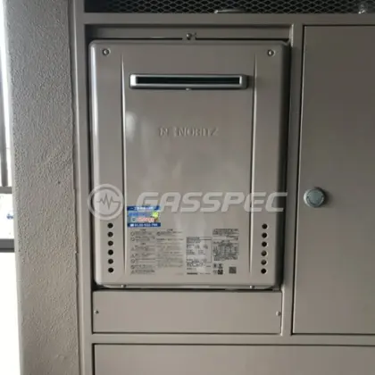 施工後の給湯器（ノーリツ GT-2470AW BL）