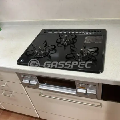 施工後のビルトインガスコンロ（パロマ PD-N36AS）