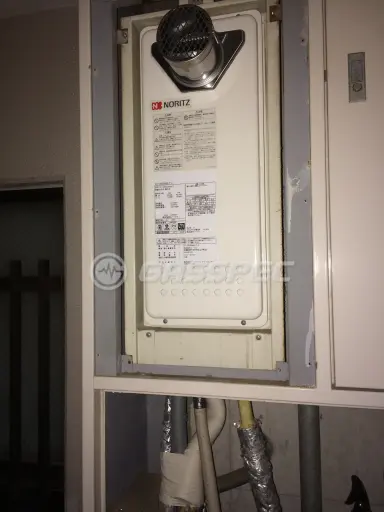 施工後の給湯器（ノーリツ GT-1653SAWX-T-2 BL）
