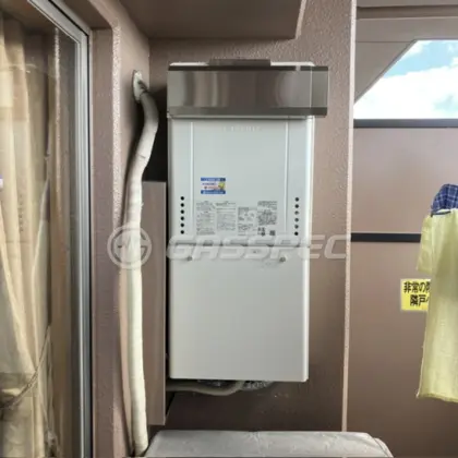 施工後の給湯器（ノーリツ GT-2470SAW BL）