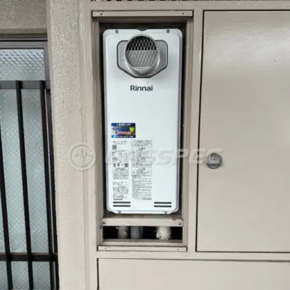 施工後の給湯器（リンナイ RUF-SA1615SAT(A)）