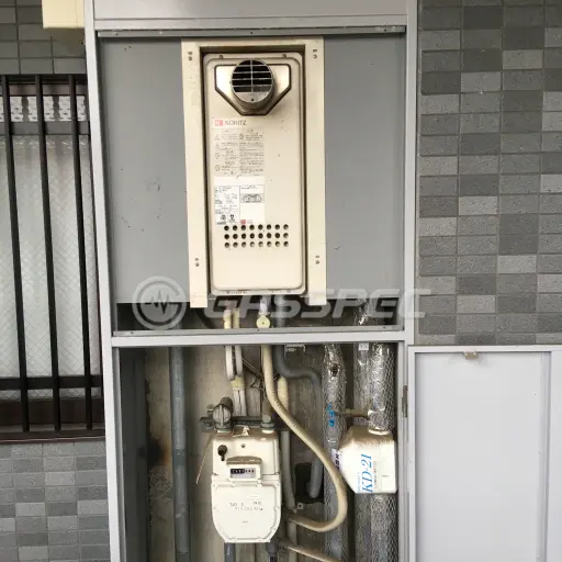 交換前の給湯器（ノーリツ GT-2023SAW-T）