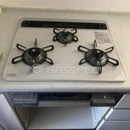 施工後のビルトインガスコンロ（パロマ PD-509WS-60CV）