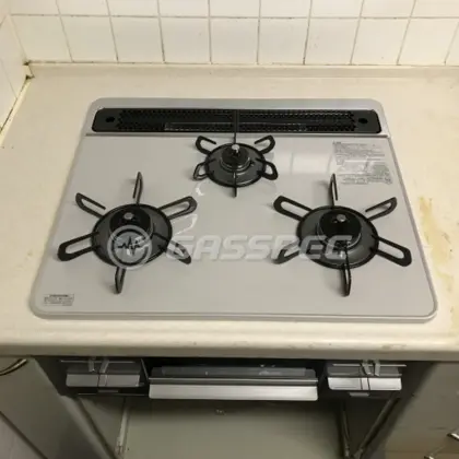 施工後のビルトインガスコンロ（パロマ PD-509WS-60CV）