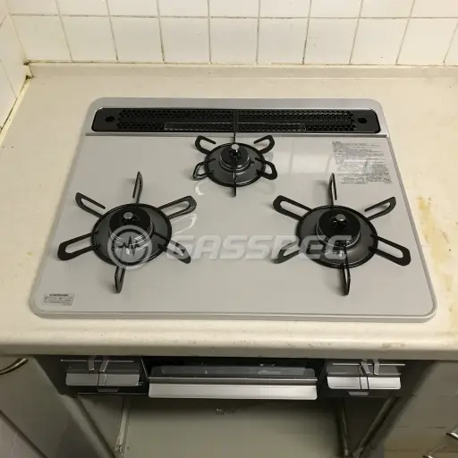 交換後のビルトインガスコンロ（パロマ PD-509WS-60CV）