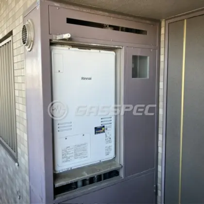 施工後の暖房熱源機（リンナイ RUFH-A2400SAU2-3(A)）
