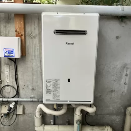 奈良県天理市 交換後の給湯器 リンナイ RUXC-SE5001W-S