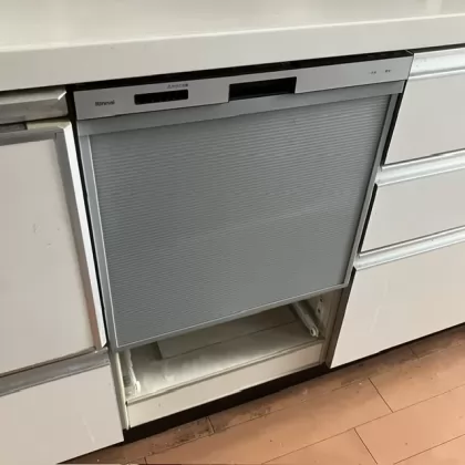 大阪府八尾市 交換後のビルトイン食洗機 リンナイ RSW-405AA-SV