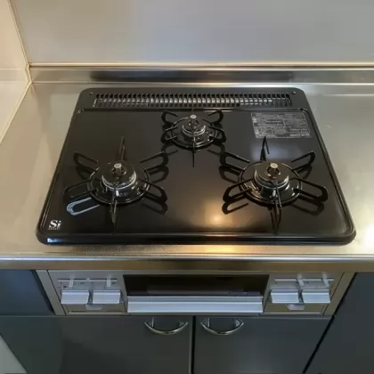 茨城県取手市 交換後のビルトインガスコンロ パロマ PD-N36AS