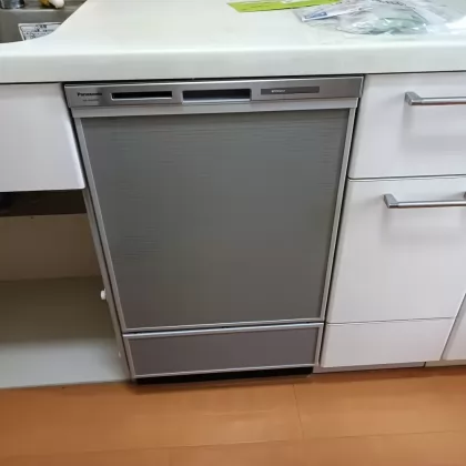 福岡県北九州市八幡東区 交換後のビルトイン食洗機 パナソニック NP-45MD9S