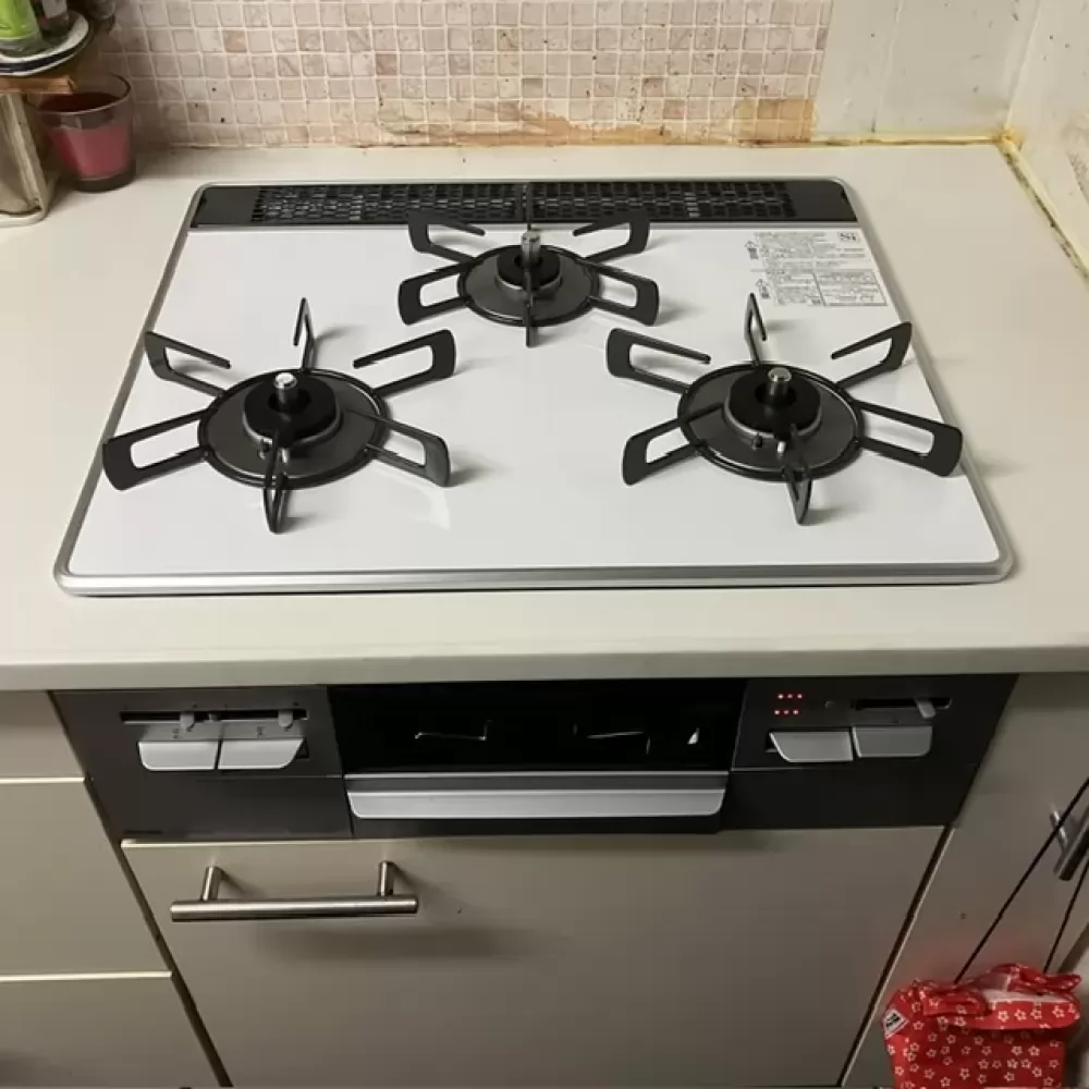 RS31W35P48DGVWのビルトインガスコンロ交換工事