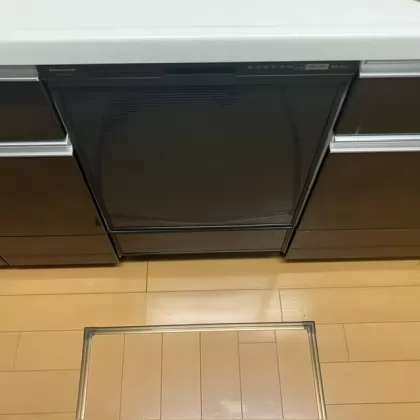 神奈川県相模原市中央区 交換後のビルトイン食洗機 パナソニック NP-45RD9K