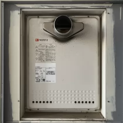 埼玉県さいたま市岩槻区 交換前の給湯器 ノーリツ GT-2428SAWX-T