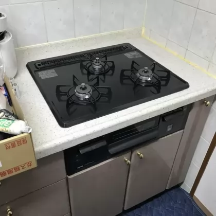 兵庫県明石市 交換後のビルトインガスコンロ ノーリツ N3GT2RVQ1