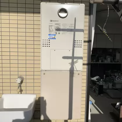 北海道札幌市東区 交換後の給湯器 ノーリツ GTH-C2460AW3H-1 BL
