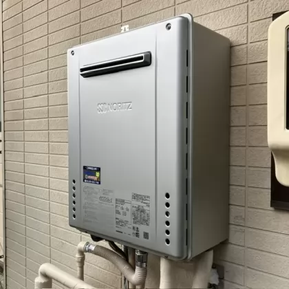 三重県伊賀市 交換後の給湯器 ノーリツ GT-C2072SAW BL