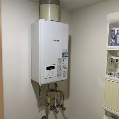 北海道札幌市手稲区 交換後の給湯器 リンナイ RUX-V1615SFFUA(A)-E