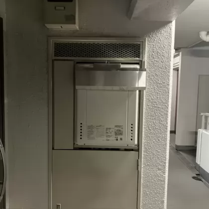 神奈川県海老名市 交換後の給湯器 ノーリツ GT-1670SAW-1 BL
