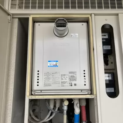 東京都日野市 交換後の給湯器 ノーリツ GT-2470SAW-T-1 BL