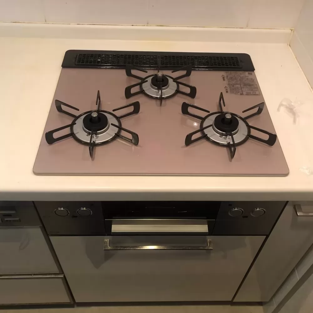 RHS31W42J2RSTWのビルトインガスコンロ交換工事