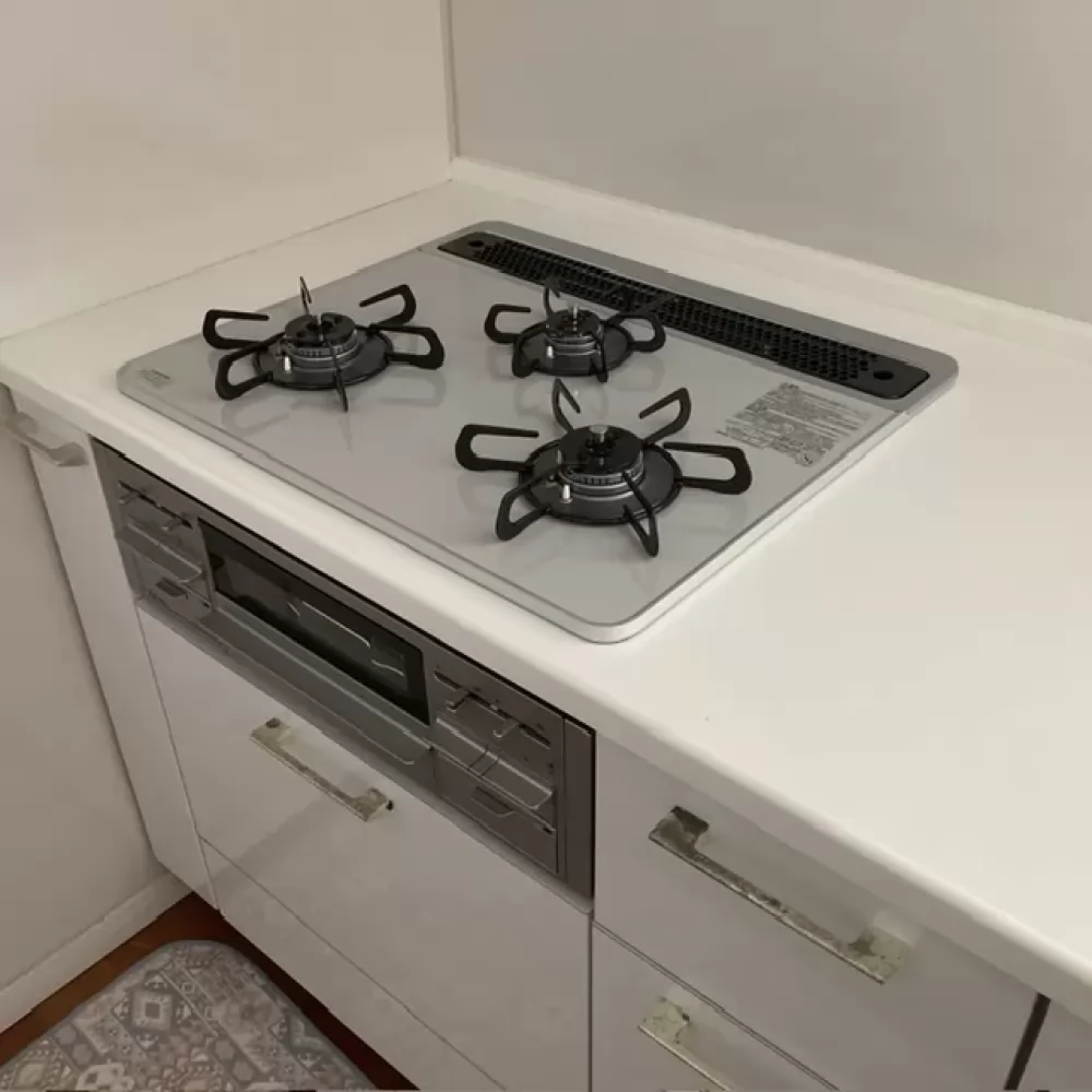 PD-509WS-60CVのビルトインガスコンロ交換工事