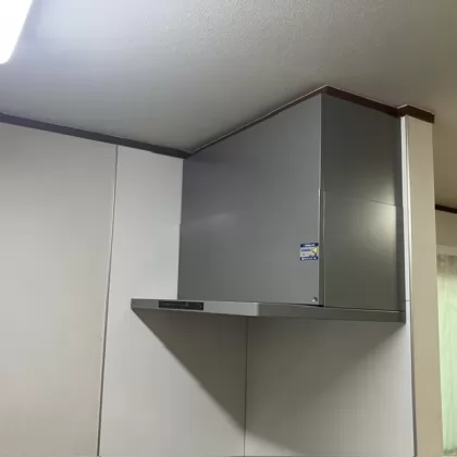 東京都東村山市 交換後のレンジフード ノーリツ NFG9S25MSV