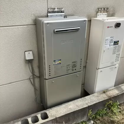 大阪府藤井寺市 交換後の給湯器 ノーリツ GT-C2472SAW-1 BL