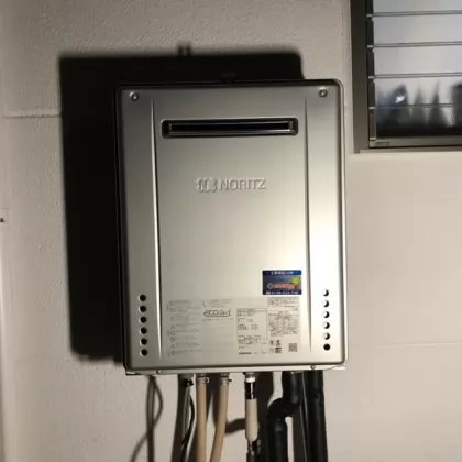 埼玉県草加市 交換後の給湯器 ノーリツ GT-C2062AWX-2 BL(アウトレット品)
