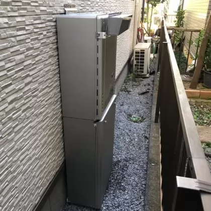 埼玉県越谷市 交換後の給湯器 ノーリツ GT-C2472SAW-1 BL