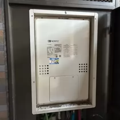 埼玉県和光市 交換後の給湯器 ノーリツ GTH-2454AW3H-H BL