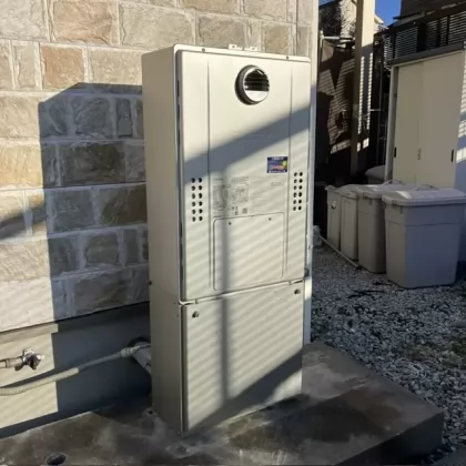 大阪府堺市東区 交換後の給湯器 ノーリツ GTH-C2471SAW6H BL