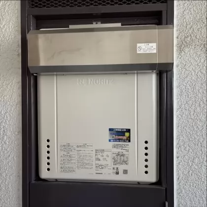 埼玉県越谷市 交換後の給湯器 ノーリツ GT-2070SAW-1 BL
