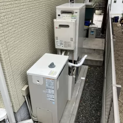 大阪府茨木市 交換前の給湯器 大阪ガス GCT-C08ARS-AWQ