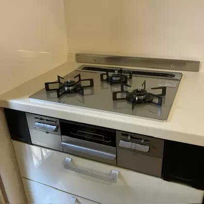 奈良県生駒市 交換後のビルトインガスコンロ ノーリツ N3WV6RWTP2SI