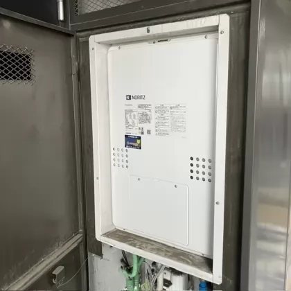 埼玉県和光市 交換後の給湯器 ノーリツ GTH-2454AW3H-H BL