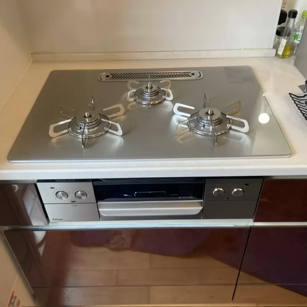 PD-893WT-U75GHのビルトインガスコンロ交換工事