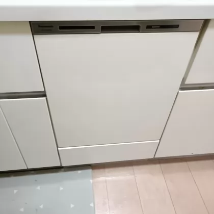 福岡県北九州市八幡東区 交換後のビルトイン食洗機 パナソニック NP-45MD9W