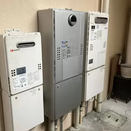 兵庫県神戸市須磨区 交換後の給湯器 ノーリツ GTH-C2471SAW6H BL