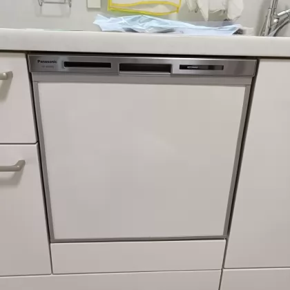 福岡県京都郡苅田町 交換後のビルトイン食洗機 パナソニック NP-45MS9S