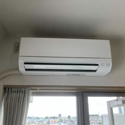 東京都東久留米市 交換後のエアコン 三菱電機 MSZ-GV2226-W