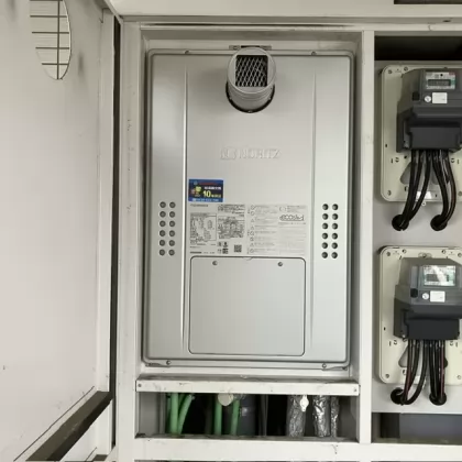 埼玉県朝霞市 交換後の給湯器 ノーリツ GTH-C2470AW3H-T BL