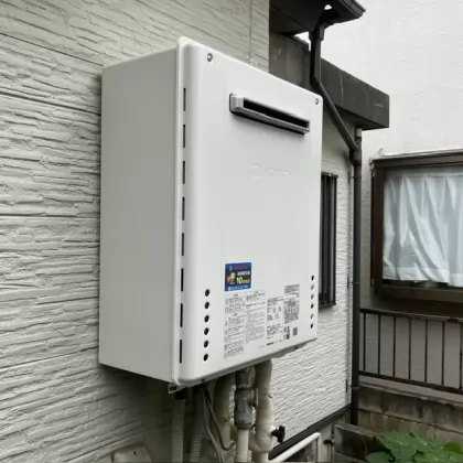 埼玉県草加市 交換後の給湯器 ノーリツ GT-2070SAW-1 BL