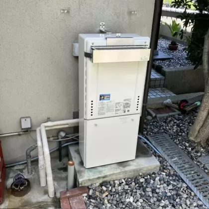 奈良県奈良市 交換後の給湯器 ノーリツ GT-2470SAW-1 BL